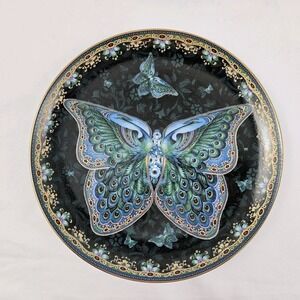 Bradford Exchange Butterfly Plate Emerald Elegance Enchanted Wings Numbered